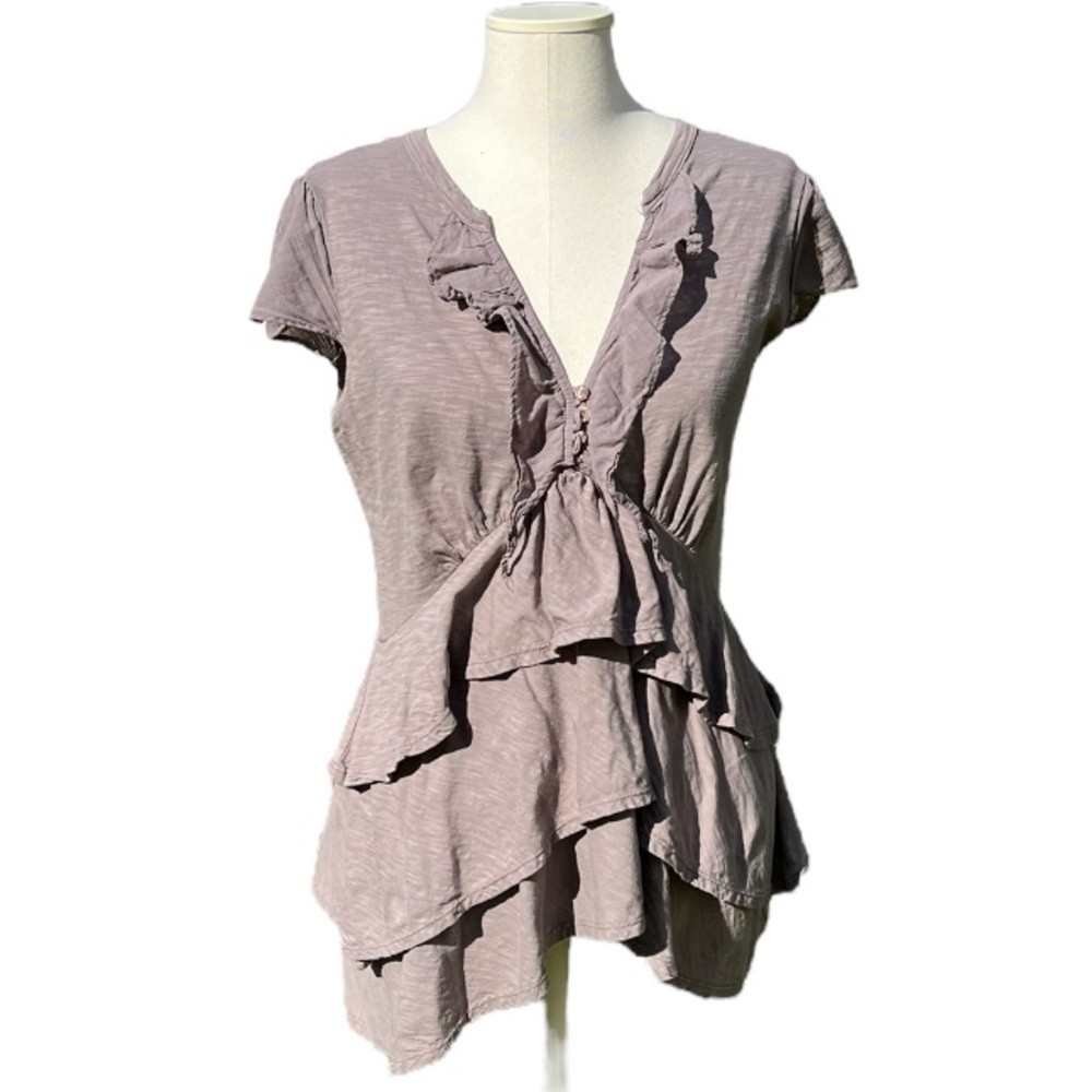 Beautiful romantic left of center blouse.